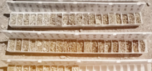 Core storage systems optimised for drilling operations and international transport
