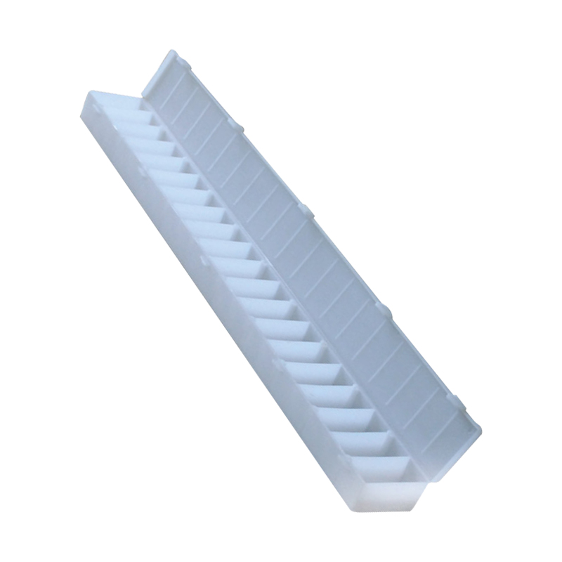 Durable plastic chip box for mining exploration and geological drilling sample storage